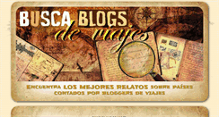 Desktop Screenshot of buscablogsdeviaje.com